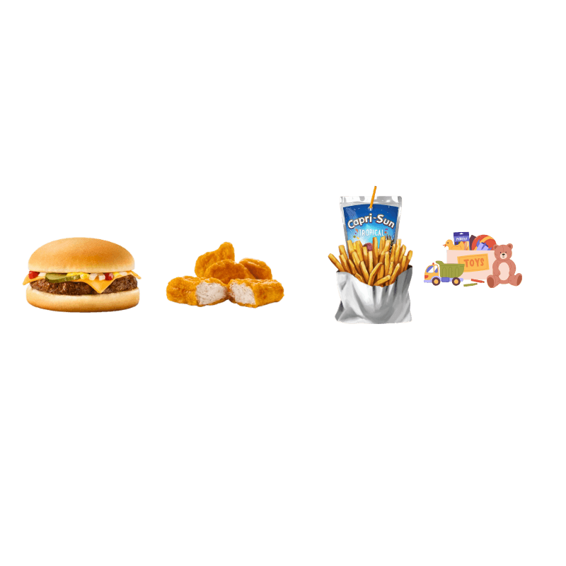 Menu Kids (Cheese ou Nuggets)